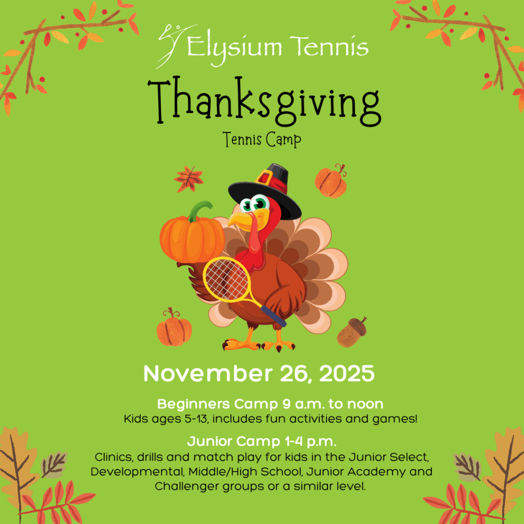 Thanksgiving Tennis Camp 2025 (Instagram Post)